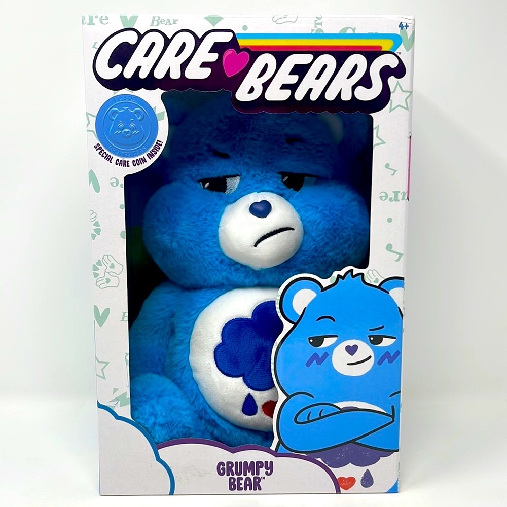 Care Bears 22062 14 inch Grumpy Bear - Blue 2020 Retro Comeback! New In Box!